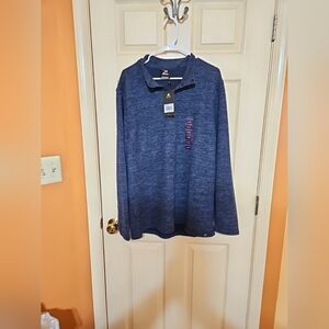 Mens Blue Zeroxposur Maritime Soft Fleece Pullover Sweater Size XL NWT MSRP $70